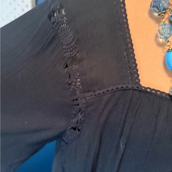 NWT Amuse society Square neck Pull over embroidered boho dress XS - Picture 4 of 11